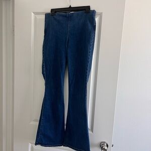 Skinnygirl Dark Blue High-Rise Flare Jeans